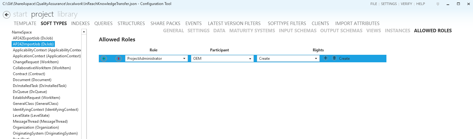 Allowed roles Allowed roles