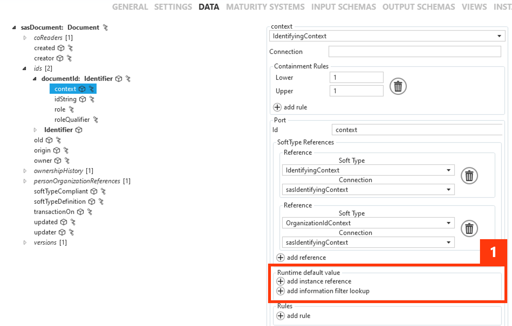 Reference default value Reference default values
