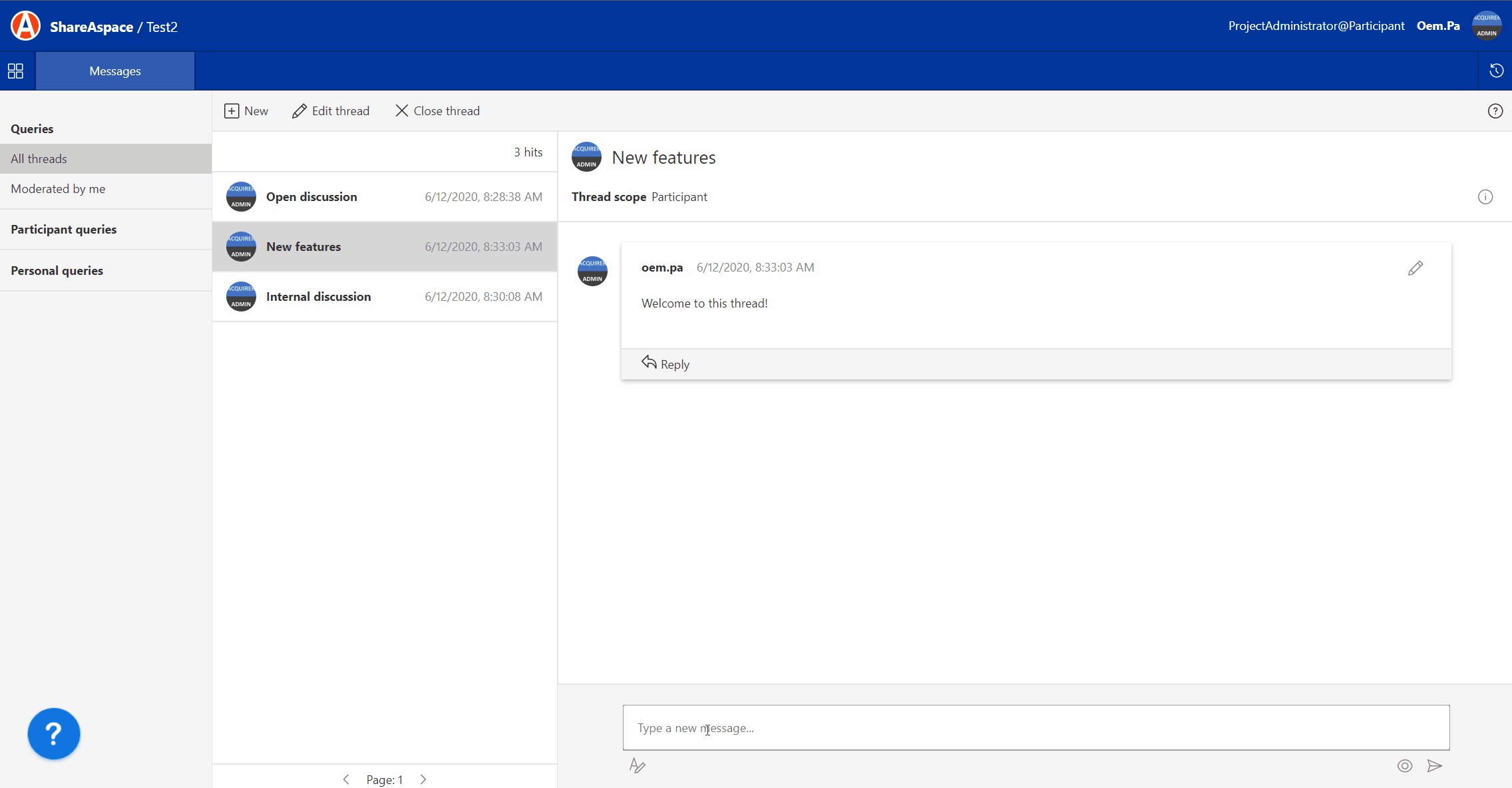 Images in messages Images in messages