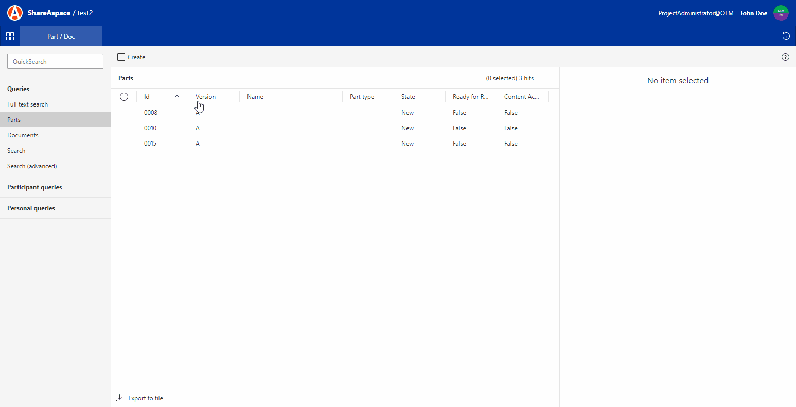 Collection profile for person Collection profile for person