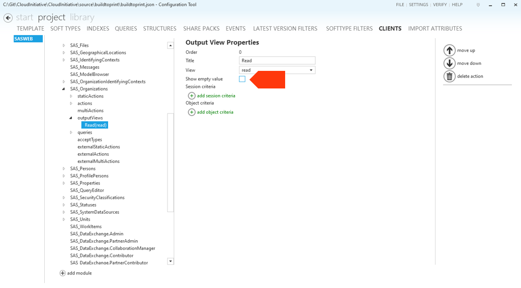 Show empty values Show empty values